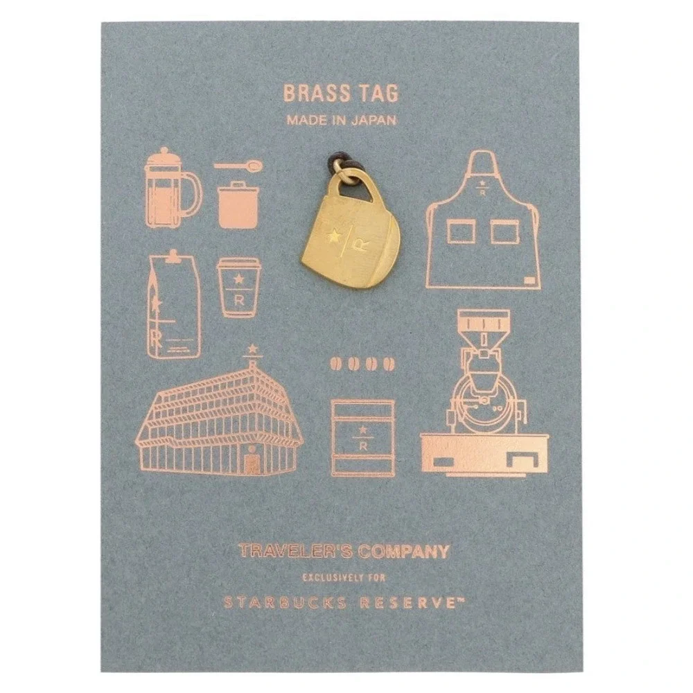TRAVELER'S notebook Starbucks Reserve Tokyo Brass Tag Mug Charm Limited JAPAN